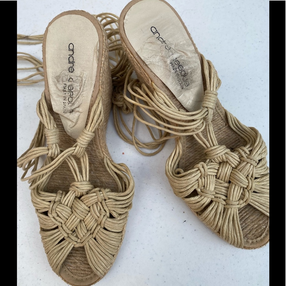 Andre Assous Espadrille Macrame  wedges